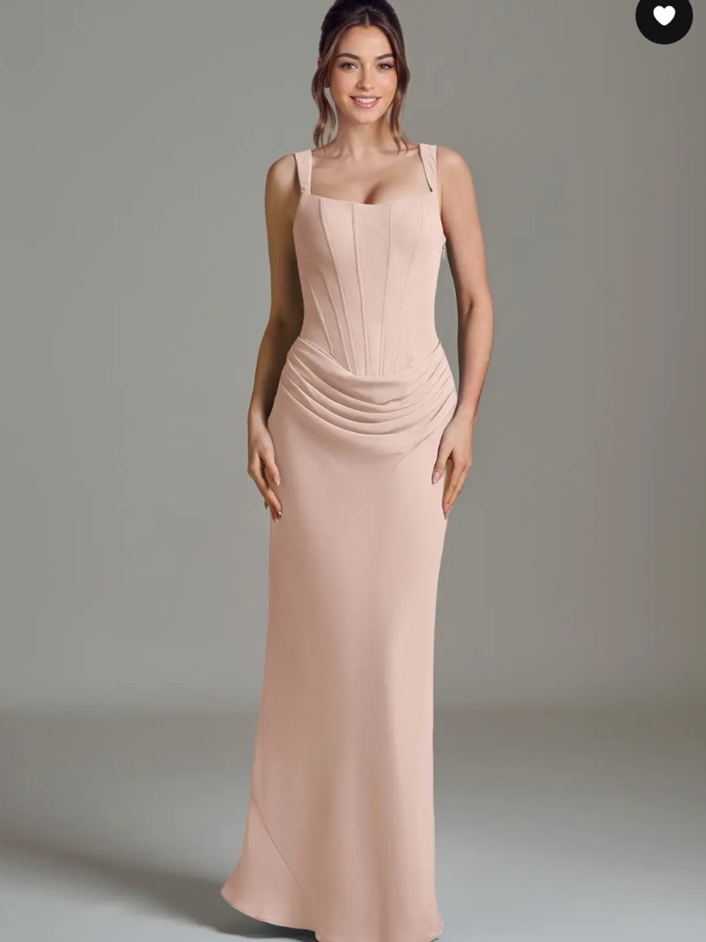 Azazie Niamh English Rose Chiffon Dress - Picture 3 of 8